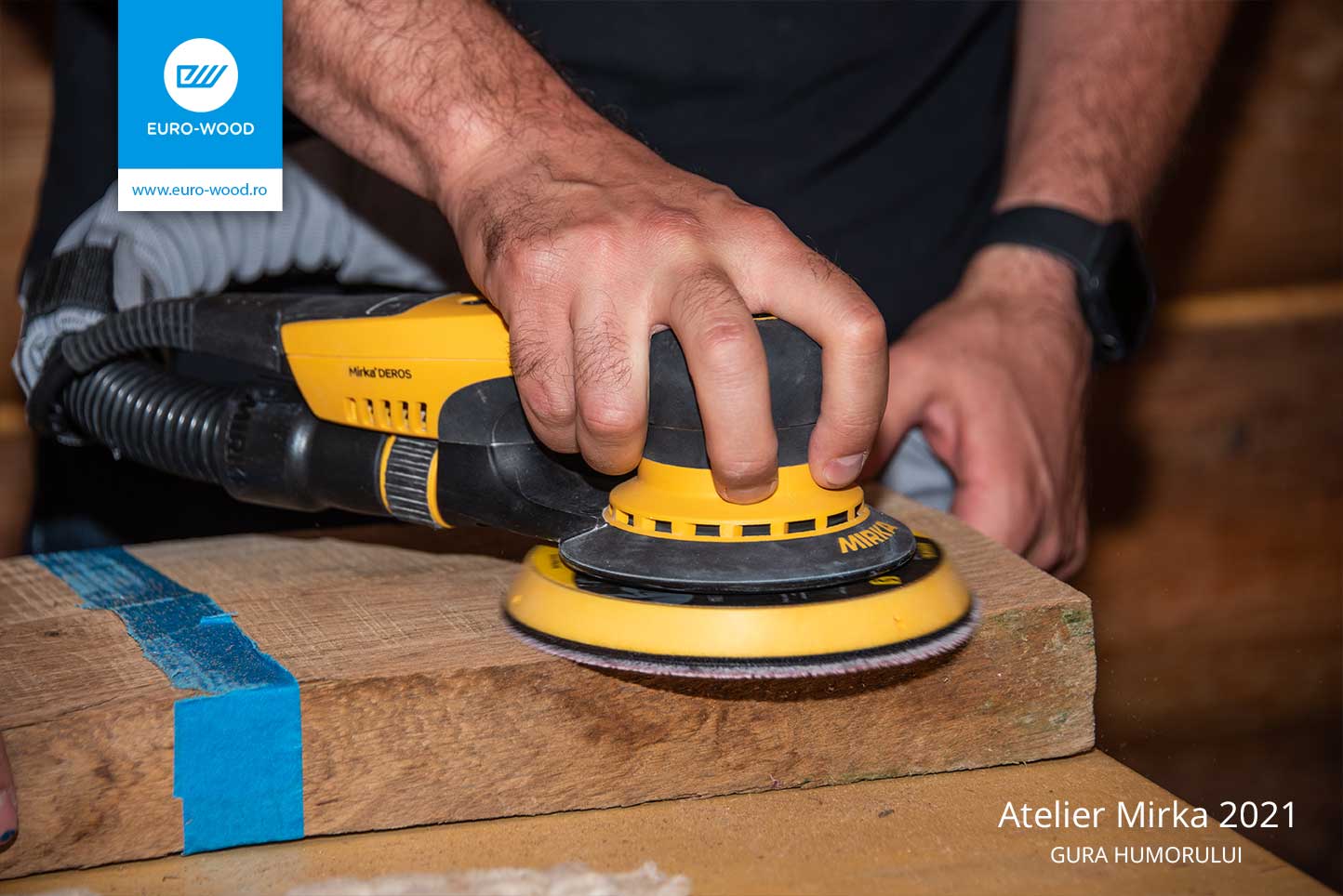 şlefuirea lemnului cu produse Mirka pe www.euro-wood.ro
