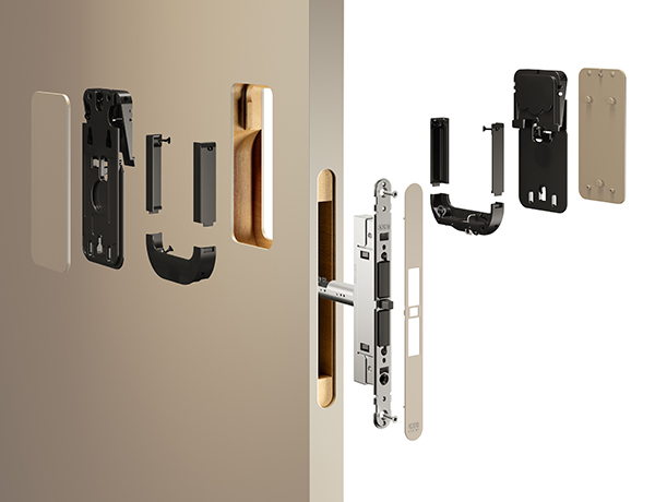 Kit AGB ZERO – broască magnetică cu mâner integrat, design minimalist complet aliniat cu ușa - imagine 8